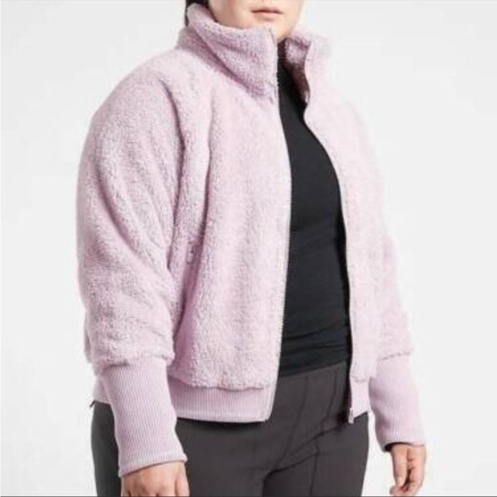 Athleta Tugga Sherpa Jacket - 3X - Shasta Purple - Picture 3 of 14
